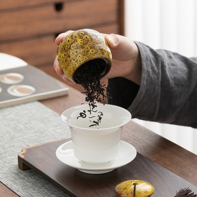 茶叶礼盒装金骏眉红茶铁观音大红袍正山小种小罐包装中秋高档木盒图4