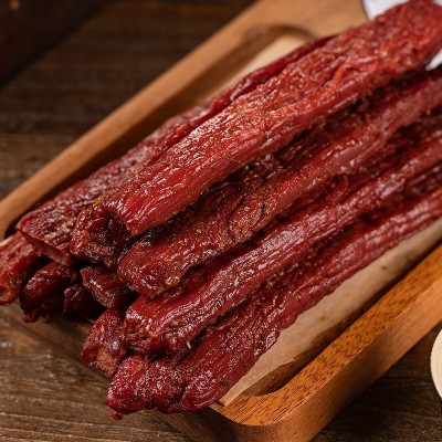 八成风干牛肉干厂家直销内蒙古黄牛肉真空健身零食苏日泰牛肉干图3