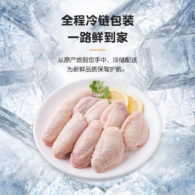 鸡翅中生鲜冷冻新鲜鸡中翅烧烤半成品食材商用奥尔良中翅厂家批发图3