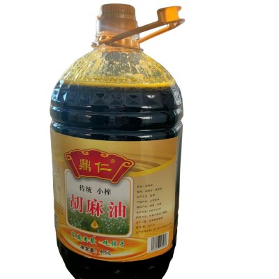 胡麻籽黄芥籽熟榨胡麻油 山西胡麻黄芥油净含量4.5L图4