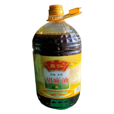 胡麻籽黄芥籽熟榨胡麻油 山西胡麻黄芥油净含量4.5L图5