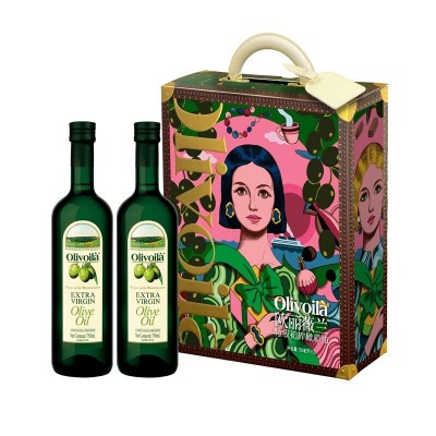 欧丽薇兰特级初榨橄榄油礼盒750ml*2瓶食用油图2