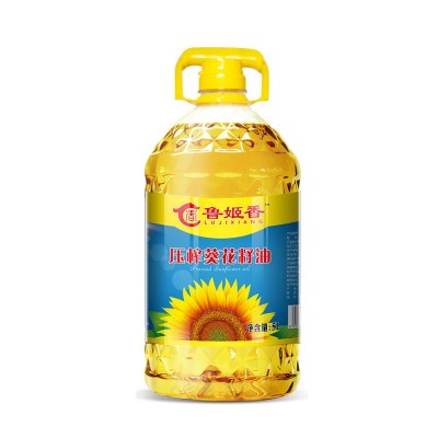 山东鲁姬香食用油 压榨葵花籽油5L桶装源头工厂 一件代发图5
