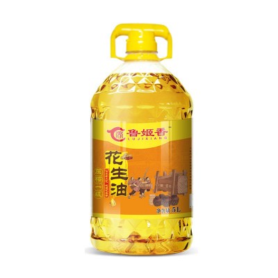 山东鲁姬香食用油 一级压榨花生油5L桶装 源头工厂 一件代发图5