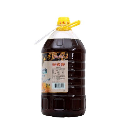 四川小榨菜籽油厂家直供物理压榨純香菜籽油4L植物食用油批发图2