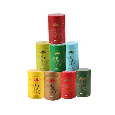 茶叶罐装龙井绿茶碧螺春红茶 绿茶 50克桶装听装茶叶超市供货图2