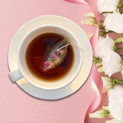 玫瑰红茶三角包免煮重瓣红玫瑰批发代发浓香型红茶叶批发玫瑰花茶图2