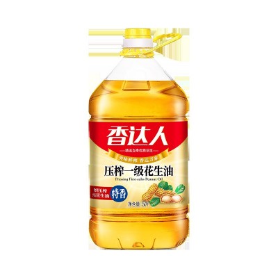 香达人压榨花生油2.5L4L5L升桶装一级压榨花生食用油粮油图2