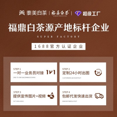 陈皮白茶小方片福鼎白茶老寿眉饼干茶礼盒60g 李陌 茶同款图4