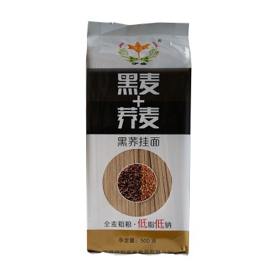 盛康黑荞挂面500克*2袋 黑麦荞麦面条拌面杂粮煮面新疆伊犁图5