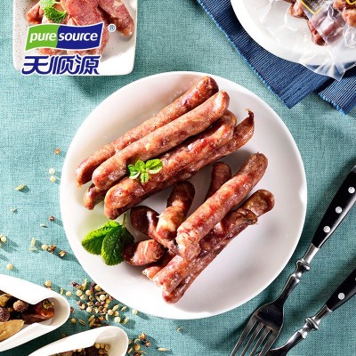 天顺源牛肉香槟肠160g清真哈尔滨红肠肉肠东北特产批发货源充足图2