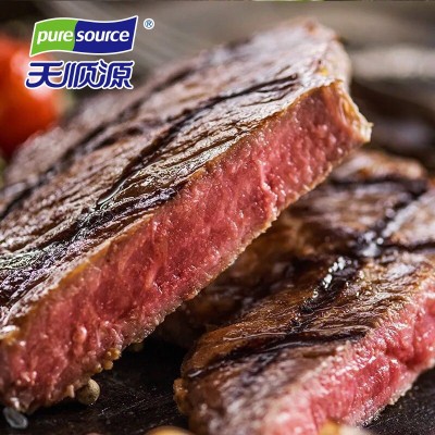 天顺源雪花牛排家庭装4片含菲力西冷眼肉早餐牛扒含黑椒酱包图2