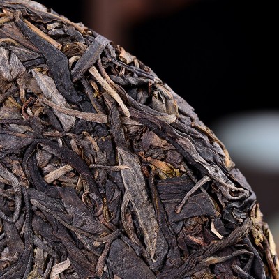 厂家直批云南特产大叶种晒青毛茶普洱熟茶生茶七子饼357g饼茶古树图3