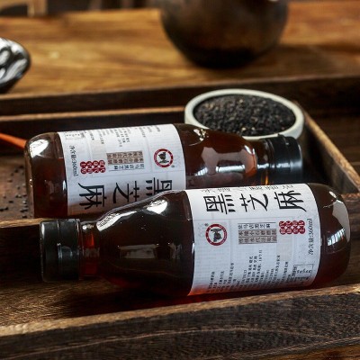 纯黑芝麻油360ml驻马店特产小磨香油瓶装食用凉拌菜入汤糕 点油蘸图3