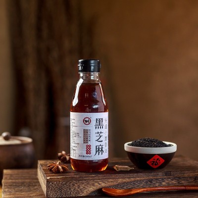 纯黑芝麻油360ml驻马店特产小磨香油瓶装食用凉拌菜入汤糕 点油蘸图4
