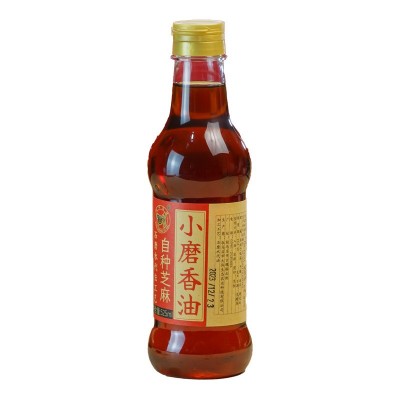 纯芝麻油525ml小磨香油瓶装石磨水代法制作古法香油凉拌菜 调味油图5