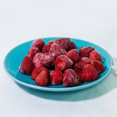 厂家供应冰点草莓丹东九九牛奶草莓新鲜冰糖草莓冰点速冻草莓罐头图4