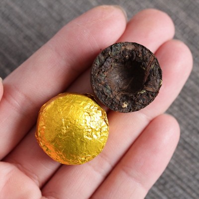 批发浓香糯米香普洱小沱茶迷你熟茶糯香茶叶勐海陈年糯香陈年图3