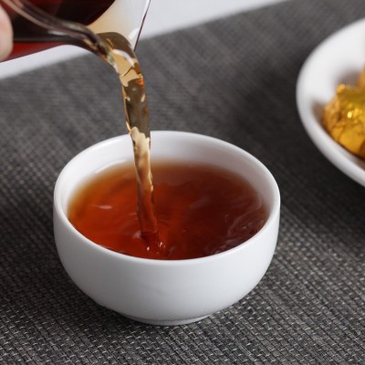 批发浓香糯米香普洱小沱茶迷你熟茶糯香茶叶勐海陈年糯香陈年图2