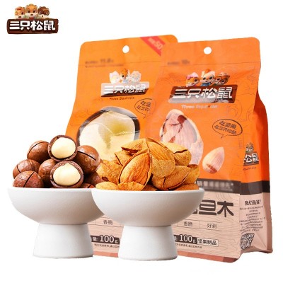 三只松鼠夏威夷果碧根果奶油味坚果炒货手剥巴旦木开心果坚果零食图4
