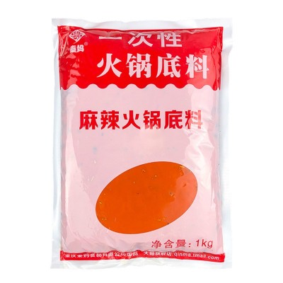 秦妈火锅底料1kg重庆牛油辣椒火锅料商用串串香麻辣烫调料麻辣图3