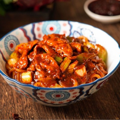 样品香辣酱新疆炒米粉调味酱辣椒酱小包装150g外卖快餐店调料包装图4