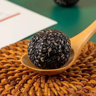 沧一黑芝麻丸批发芝麻球散装零售黑芝麻丸子500g散装小零食代发图4