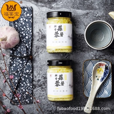 蒜蓉酱生蚝专用蒜泥海鲜扇贝龙虾蒜蓉辣酱烧烤火锅蘸料蒜蓉酱商用图2