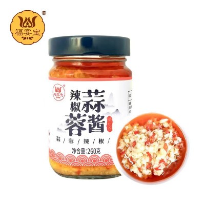 蒜蓉辣酱瓶装下饭酱剁椒酱香辣火锅蘸料调味品蒜蓉辣椒酱工厂直销