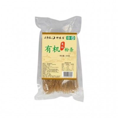 厂家直销直供二月风有机葛粉粉条500克袋装纯制作清热有机认证图5