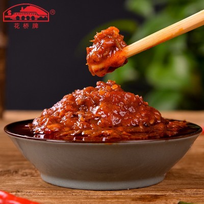 厂家批发花桥牌油香辣味桂林辣椒酱215g瓶装香辣酱下饭菜调味品图4