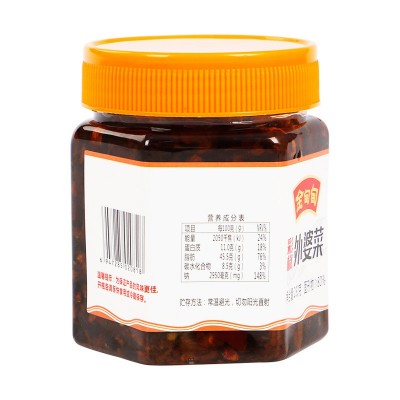 抖音外婆菜280g拌面拌饭下饭菜辣酱咸菜即食酱腌菜网红外婆菜批发图3