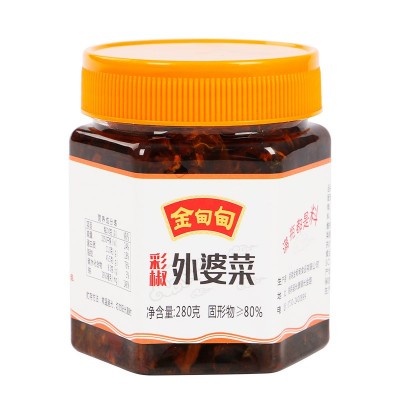 抖音外婆菜280g拌面拌饭下饭菜辣酱咸菜即食酱腌菜网红外婆菜批发图2