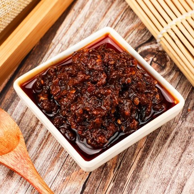 德政缘香辣牛肉酱爆下饭400克罐装拌饭拌面酱调味火锅蘸料酱批发图3