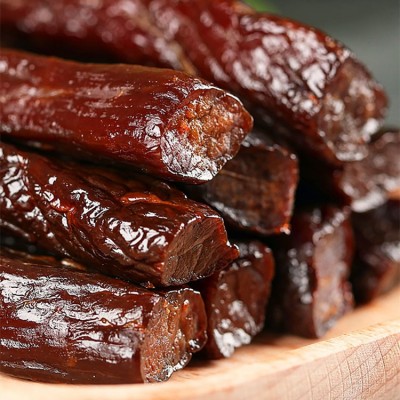 蒙亮风干牛肉干 内蒙特产锡盟牛肉蒙牧情原味香辣特产休闲牛肉干图5