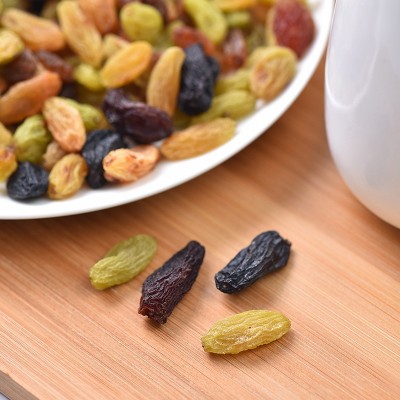 三色免彩色洗葡萄干罐装500g新疆特产黑加仑红绿混合葡萄干水果干图5