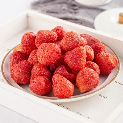 冻干草莓A+果大颗整粒烘焙雪花酥原料酸奶水果冻干草莓冻干小零食图3