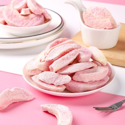 FD加糖水蜜桃干冻干水果干桃子甜品烘焙麦片原料脱水休闲零食批发图2