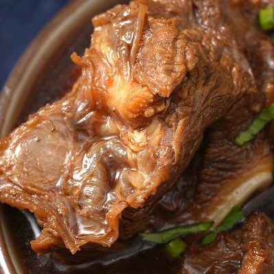 加热即食新鲜多肉大骨 牛肉零食 熟食蒸煮热食小吃正宗红烧牛排骨图2
