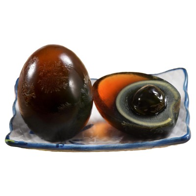 四川长林松花皮蛋无铅工艺溏心松花鸭蛋手工包泥德阳绵竹非遗特产图3