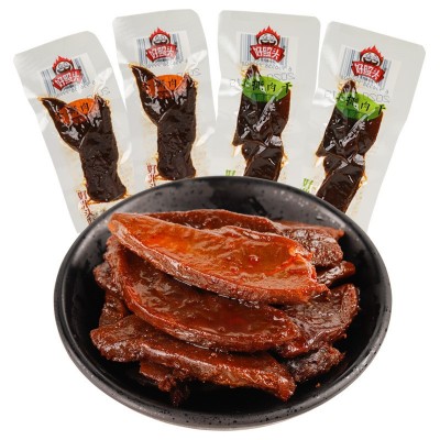 好照头手撕肉干湖南特产香辣风干鸭肉干散装批发小吃零食批发代发图3