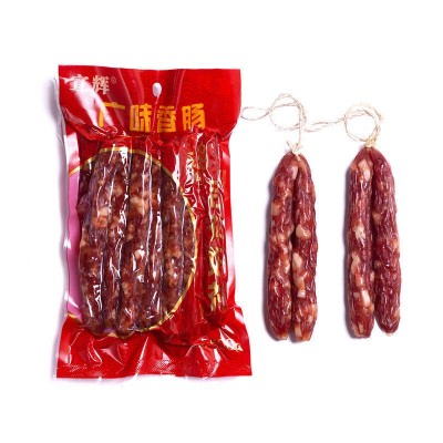 厂家广式风味腊肠500克彩袋装真空包装新鲜现货源头广味肠批发图2