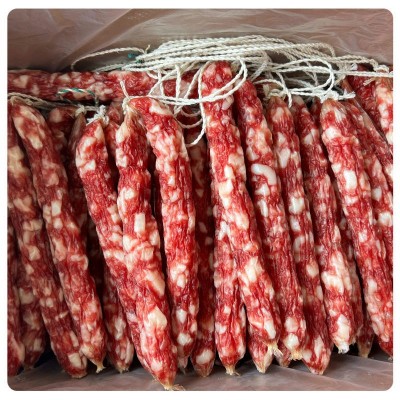 宣上皇优质广式腊肠纯肉微甜无淀粉天然肠衣制作广东广式腊肠批发图3