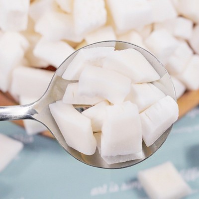 椰子块 白色脆片低温脱水黄色椰子块散装水果干果蔬椰子 好吃零食图3