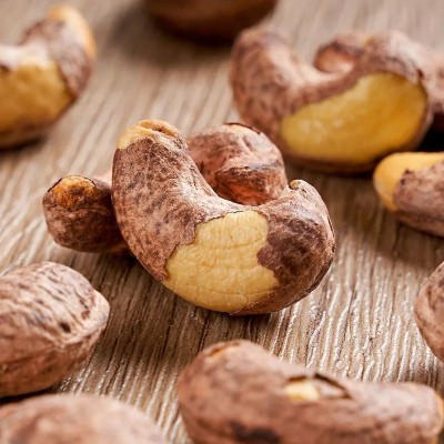 一件代发临安180大颗粒紫皮腰果含罐批发腰果盐焗味坚果零食越南图3