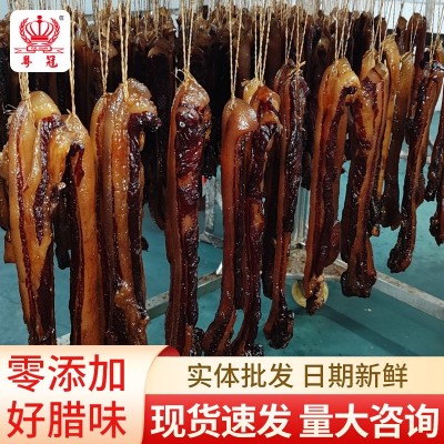 批发中山广式五花腊肉非烟熏农家后腿肉5kg独立包装商超腊肉图5