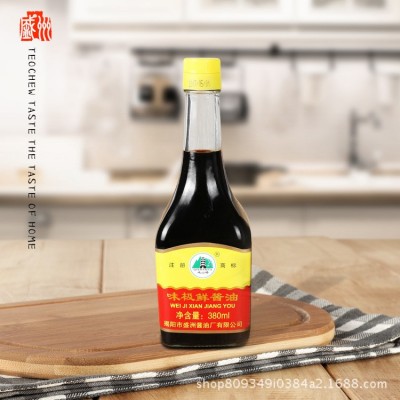 优质非转基因原料自然酿造特级生抽380毫升高等级品质味极鲜酱油