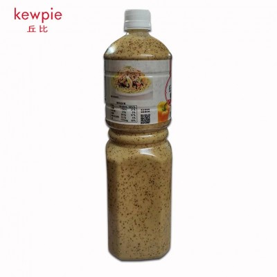 丘比沙拉汁焙煎芝麻口味1.5L*6瓶水果蔬菜沙拉酱火锅蘸料沙拉酱