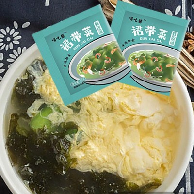 米味裙带菜虾皮汤代餐海鲜汤速食汤冲泡即食虾皮海带汤料4.5g10包图4