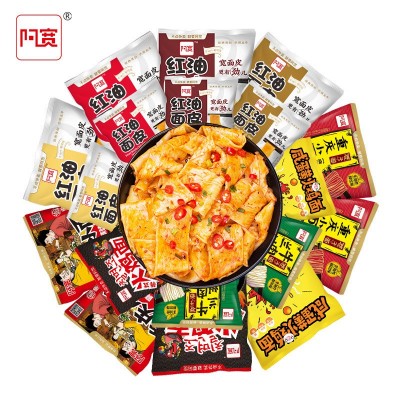 阿宽红油面皮1袋 白家酸辣粉重庆小面甜水面土豆泥方便面麻辣米皮图5